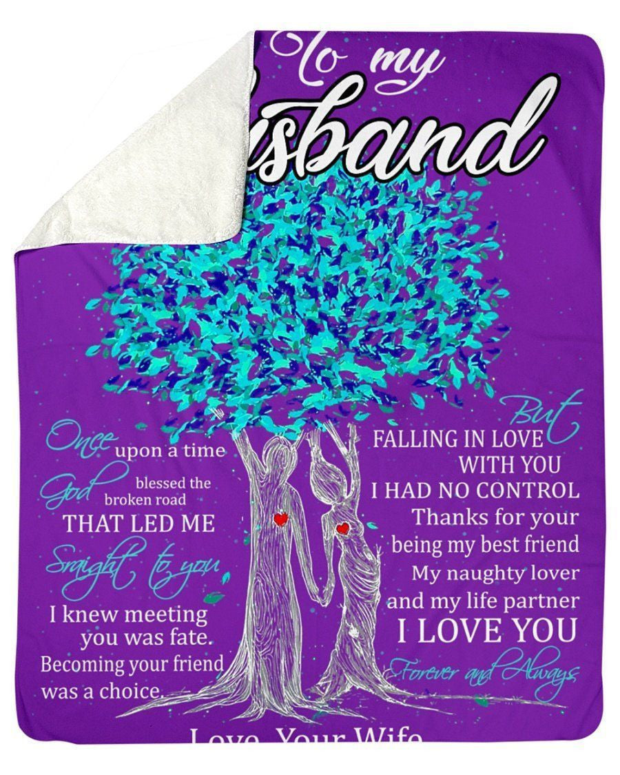 Marriage Anniversary Gift To My Husband Fleece Blanket