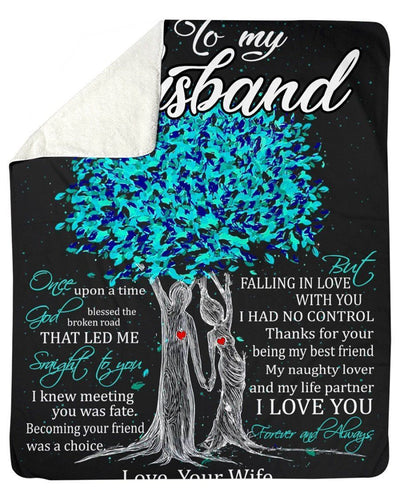 Marriage Anniversary Gift To My Husband Fleece Blanket