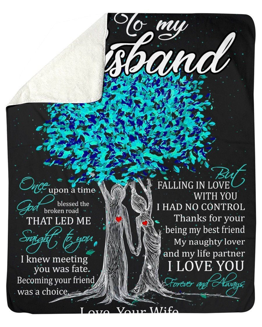 Marriage Anniversary Gift To My Husband Fleece Blanket
