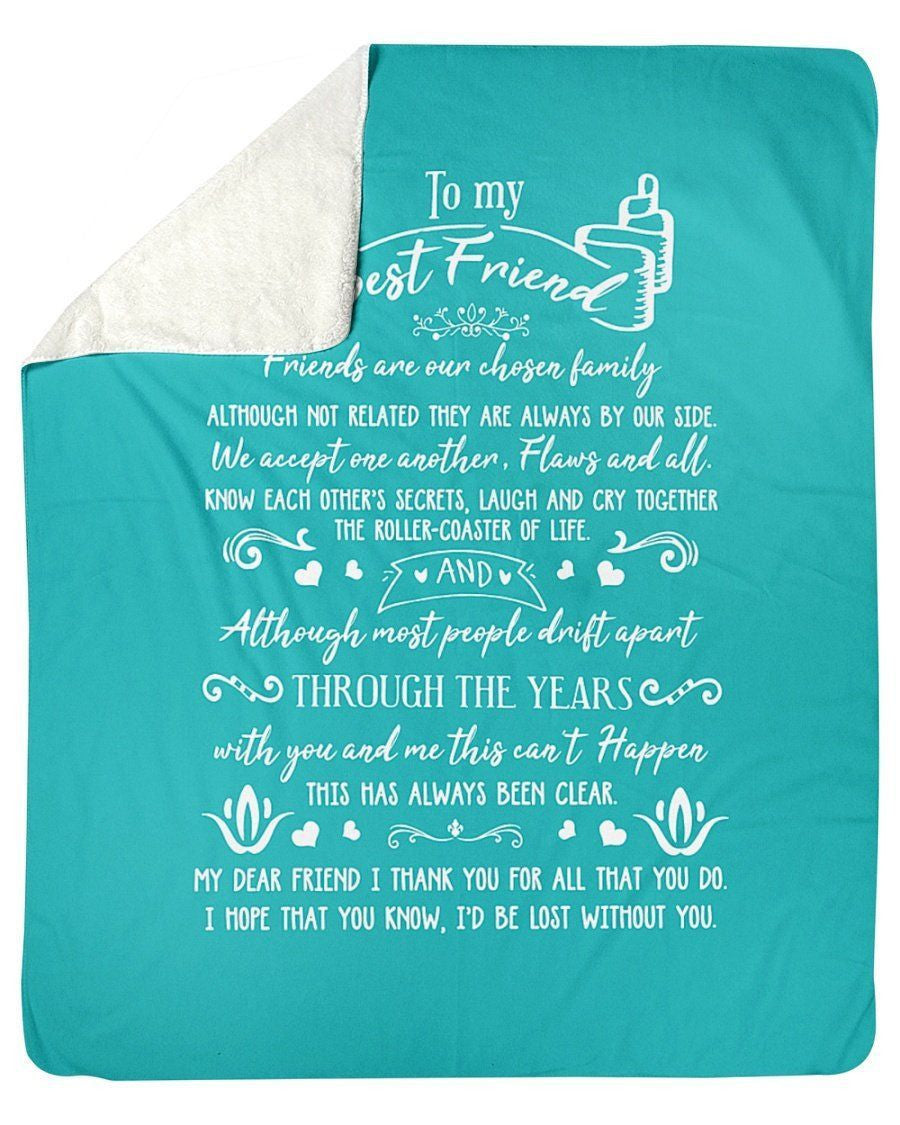 Thanks For All That You Do To Best Friends Fleece Blanket Sherpa Blanket
