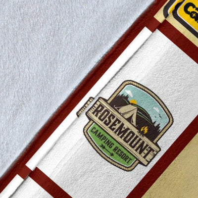 She Believed She Could She Did Camping Fleece Blanket