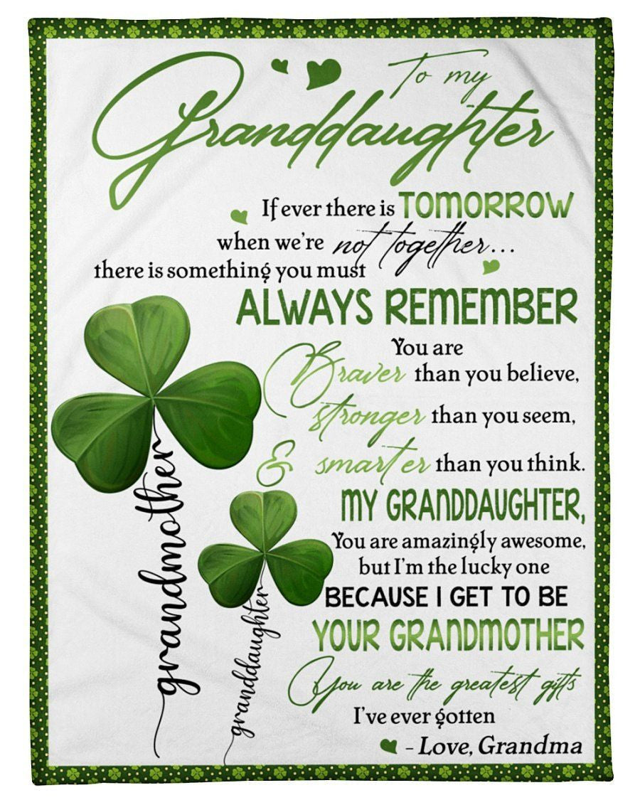 You Are The Greatest Gifts Lovely Message From Grandma Gifts For Granddaughters Fleece Blanket