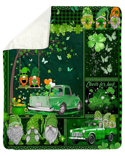 Awesome Gnomes St. Patrick's Day Trending Fleece Blanket