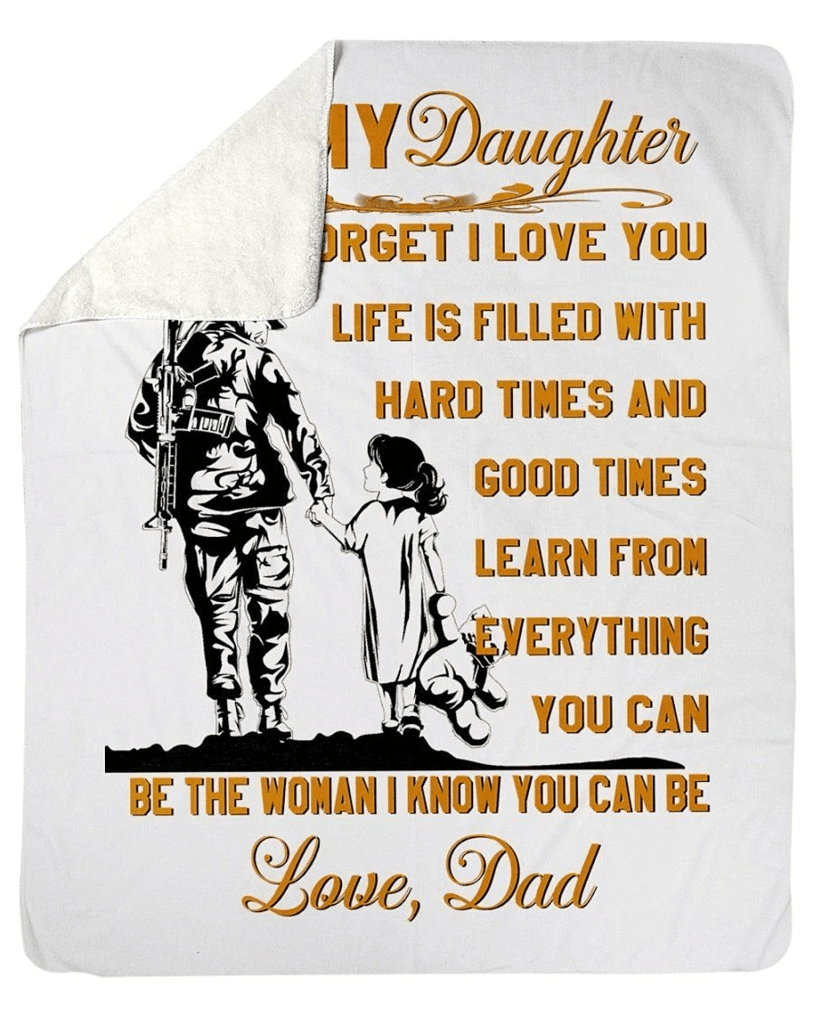 To My Daughter- Be The Woman I Know You Can Be Fleece Blanket