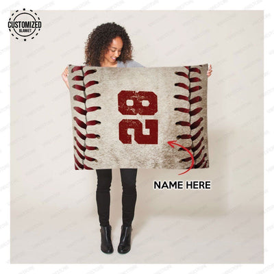 Custom Baseball Blanket