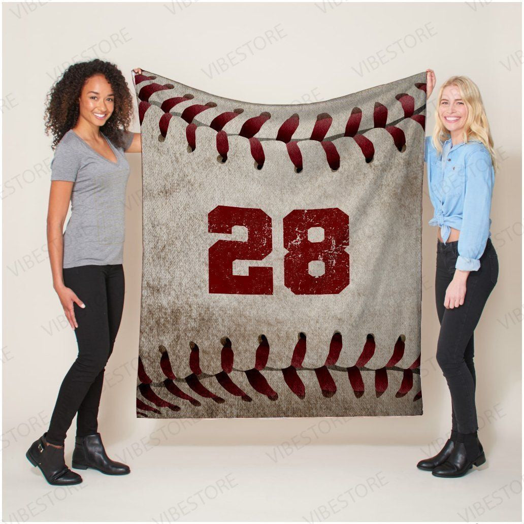 Custom Baseball Blanket