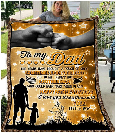 Love You 3000 Fleece Blanket Gift For Dad