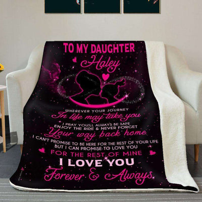 Blanket Gift For Girl Name Haley Love You For The Rest Of Mine