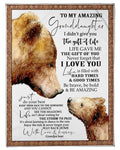 Bear Grandpa Hopes Amazing Granddaughter To Do Her Best In Life Fleece Blanket