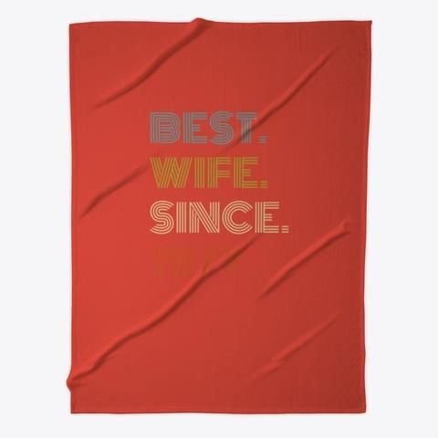 Best Wife Since 1970 Anniversary Gift Fleece Blanket