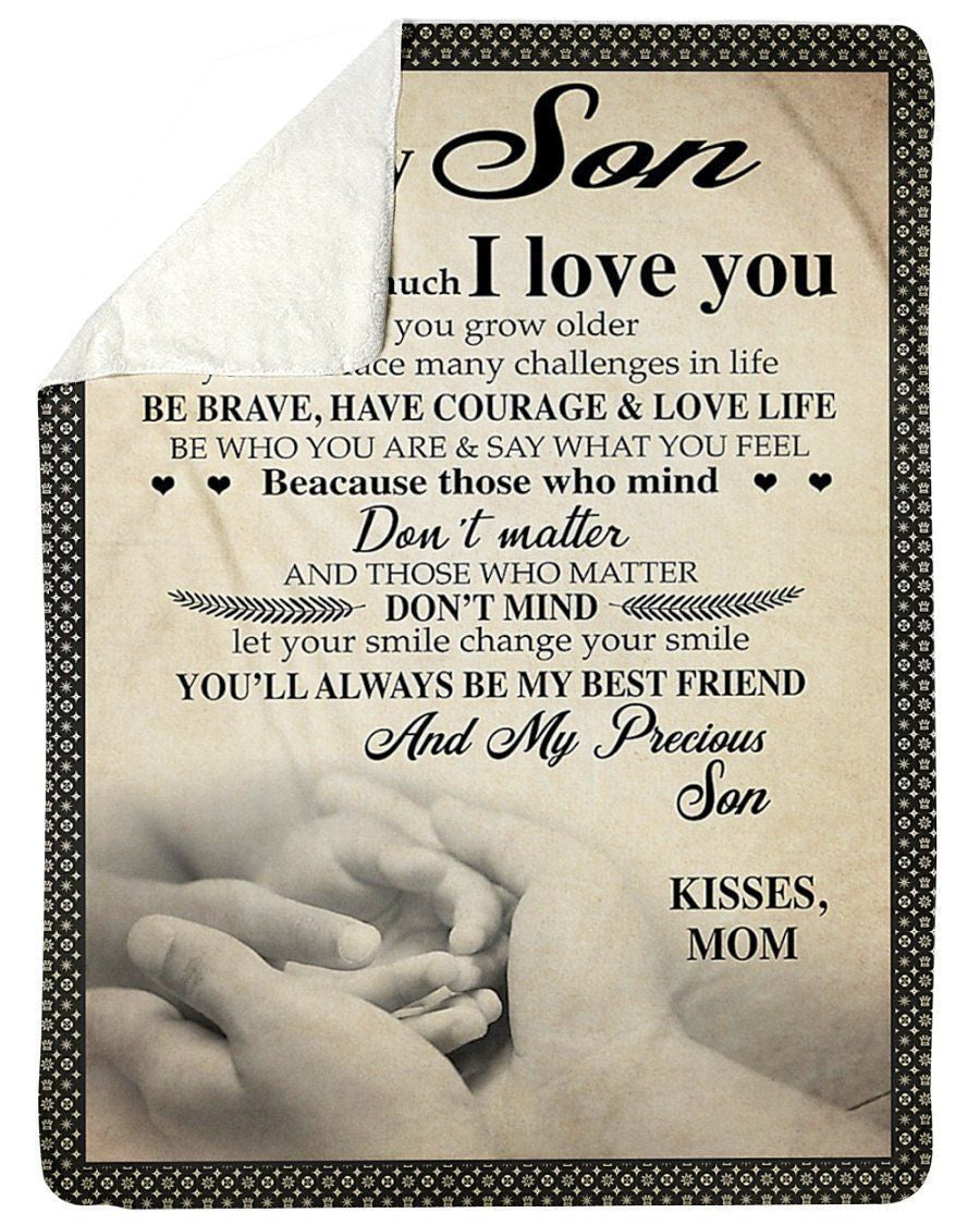 You'll Always Be My Best Friend Fleece Blanket To Son Sherpa Blanket