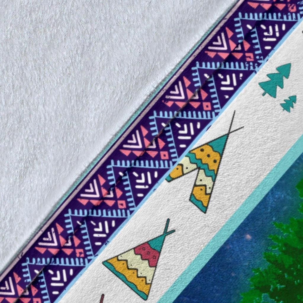 Gift Idea For Camping Lovers Camping Fleece Blanket