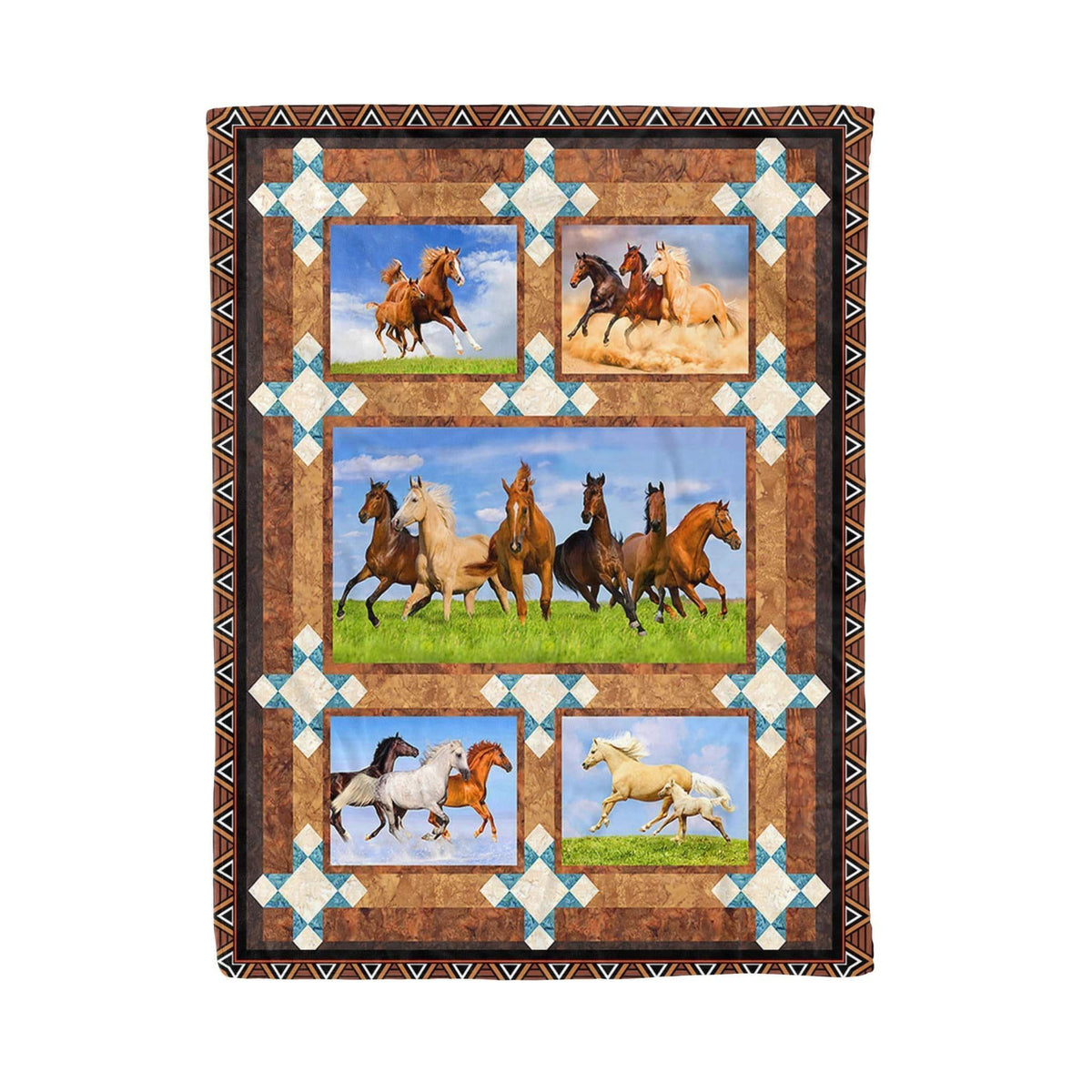 Wild Running Horse Fleece Blanket Gift For Boy