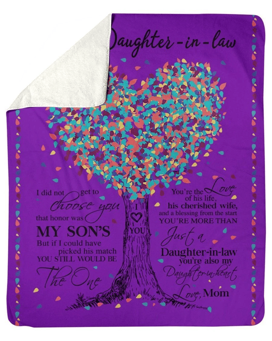 Lovely Message For Daughter-in-law From Mom Fleece Blanket