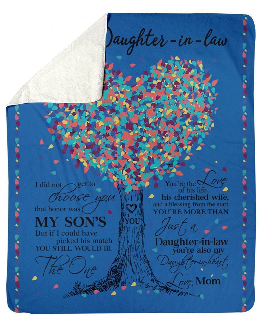 Lovely Message For Daughter-in-law From Mom Fleece Blanket