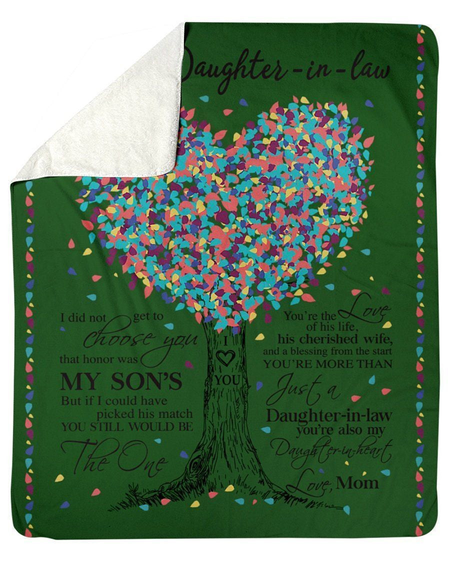 Lovely Message For Daughter-in-law From Mom Fleece Blanket