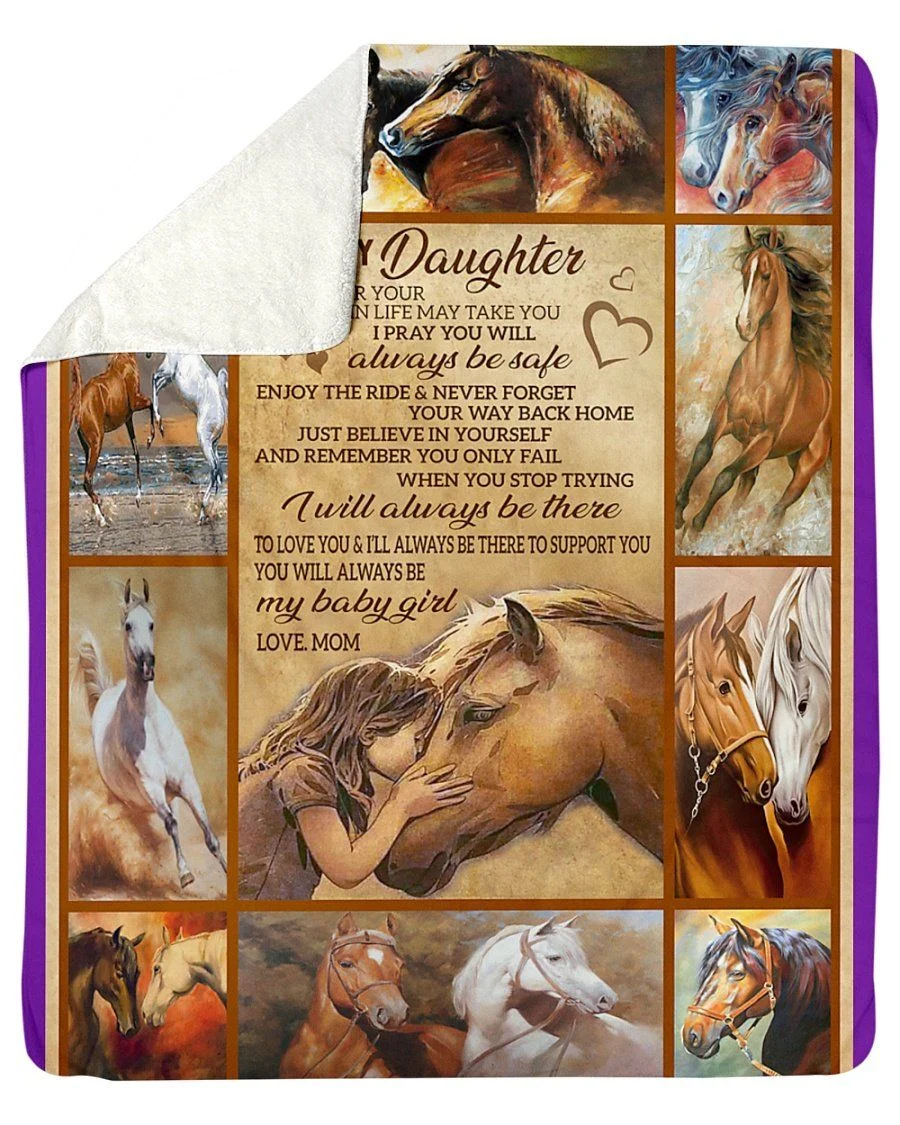 Believe In Yourself Great Gift From Mom To Daughter Fleece Blanket