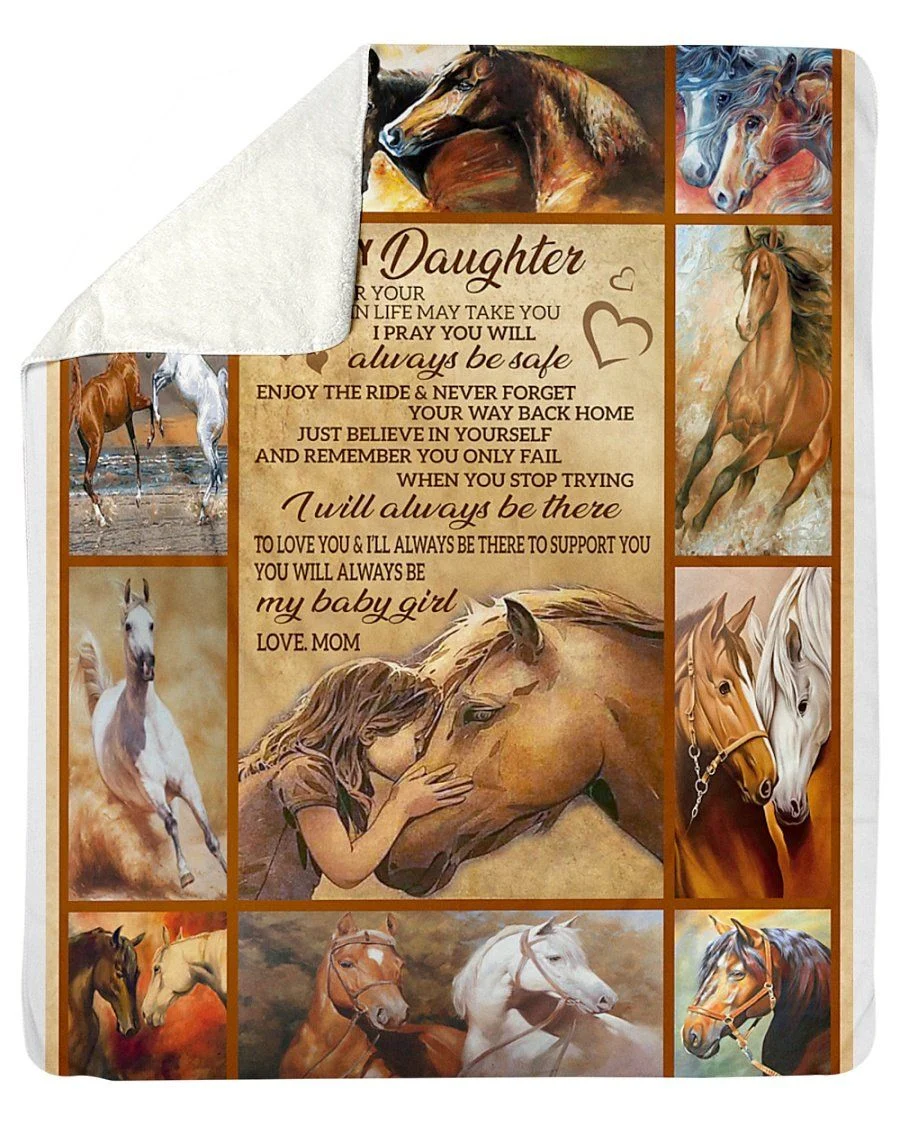 Believe In Yourself Great Gift From Mom To Daughter Fleece Blanket