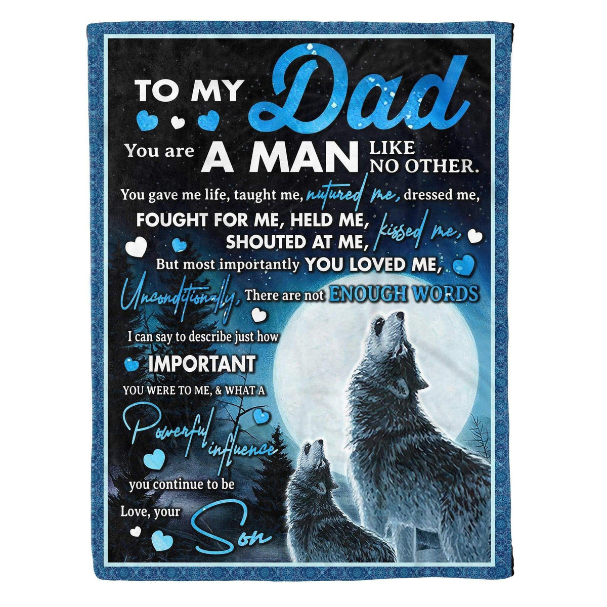 How Important You Are Soft Fleece Blanket Gift For Dad