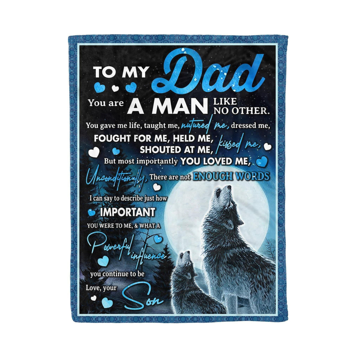 How Important You Are Soft Fleece Blanket Gift For Dad