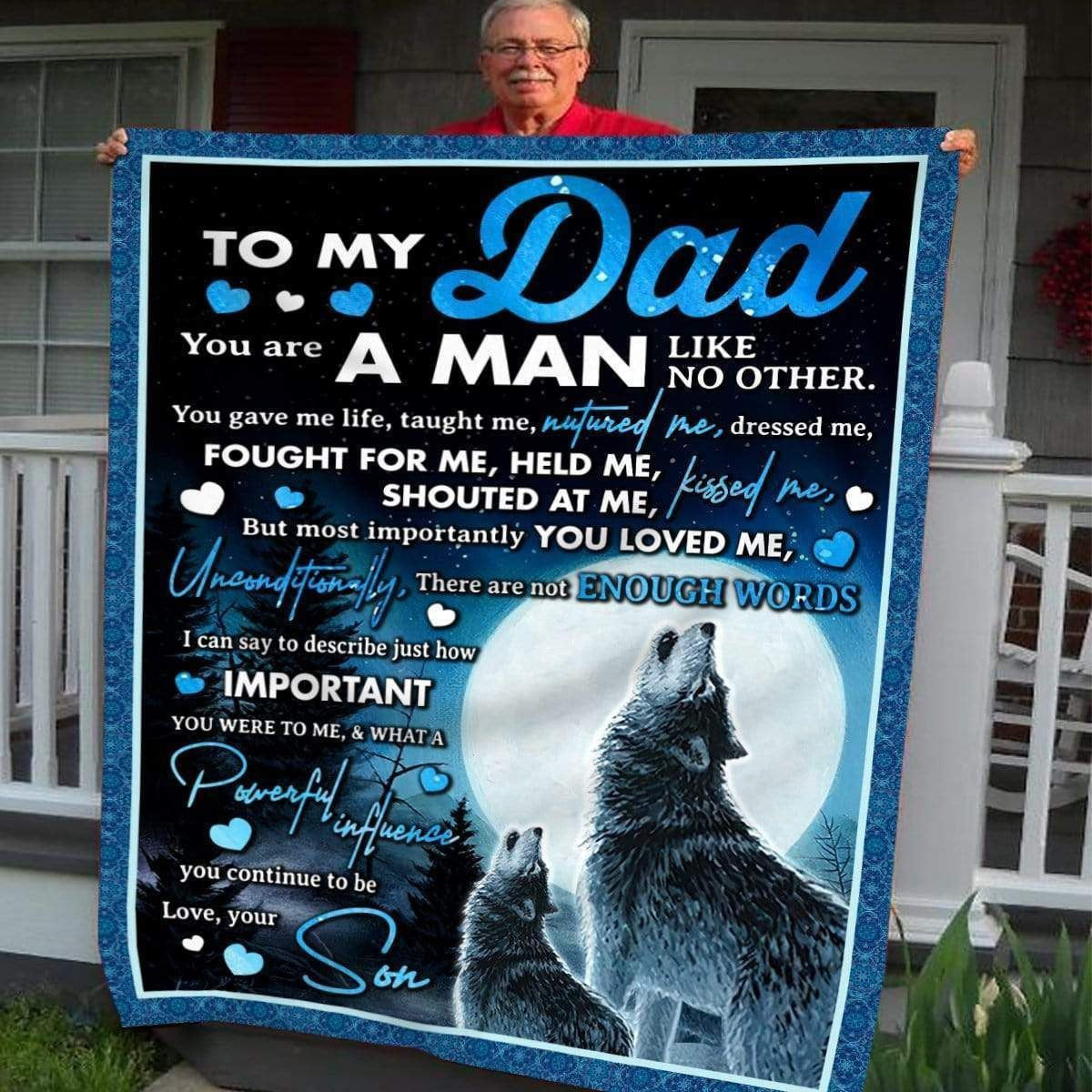 How Important You Are Soft Fleece Blanket Gift For Dad