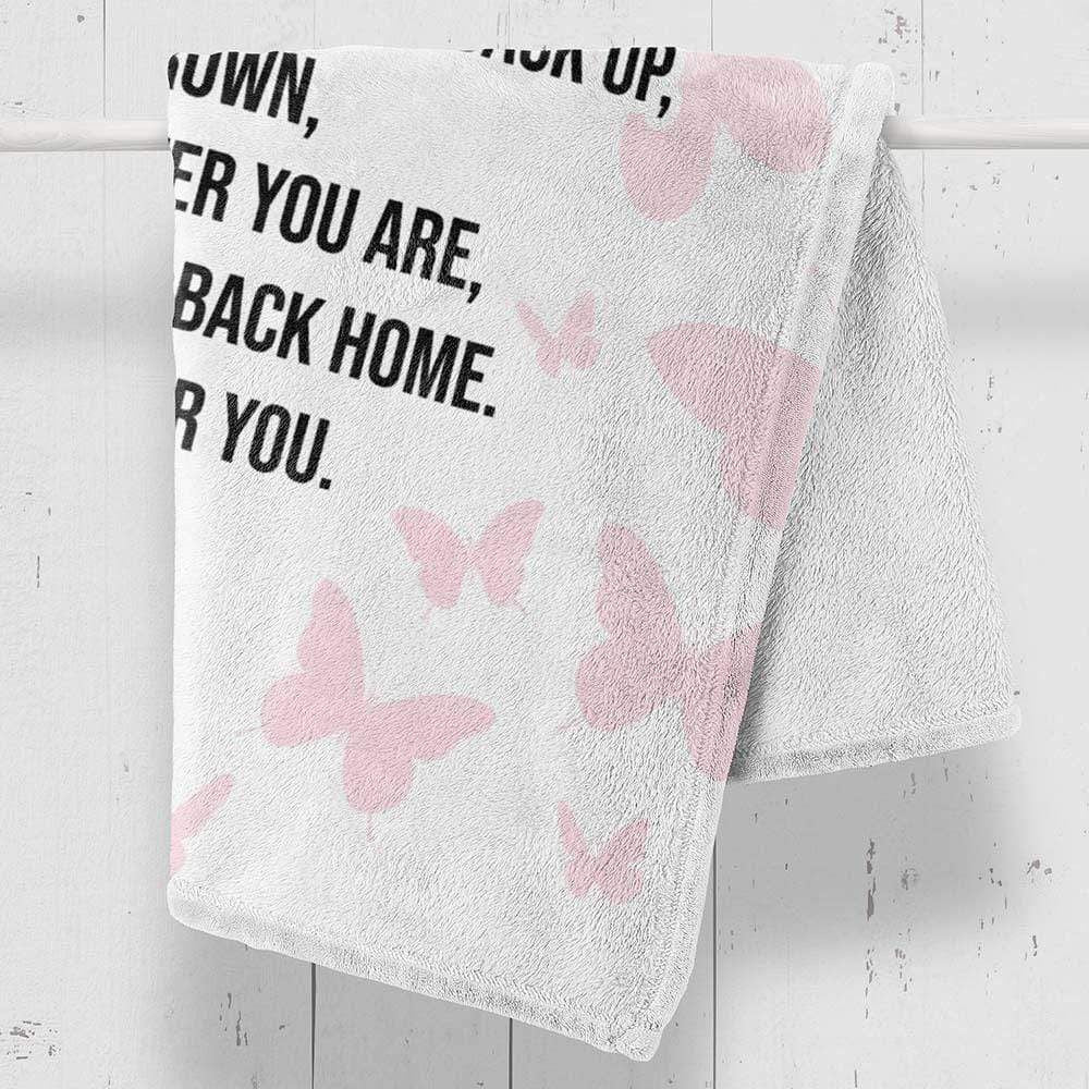 To My Daughter Remember Whose Daughter You Are Fleece Blanket