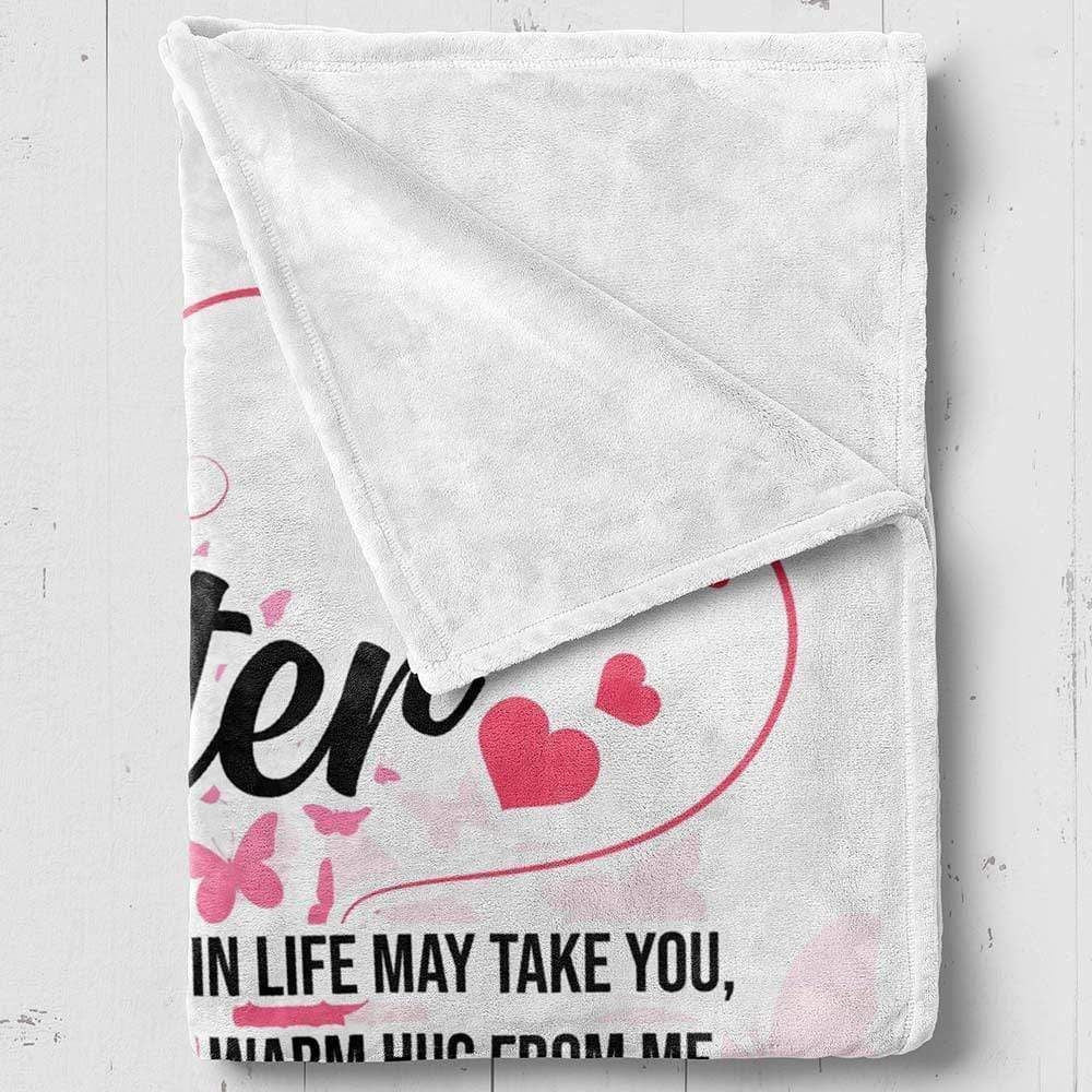 To My Daughter Remember Whose Daughter You Are Fleece Blanket