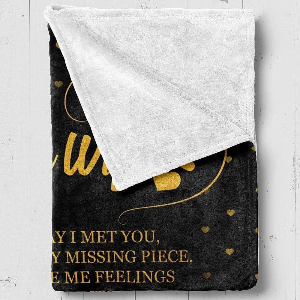 To My Future Wife Live My Life In Love With You Fleece Blanket