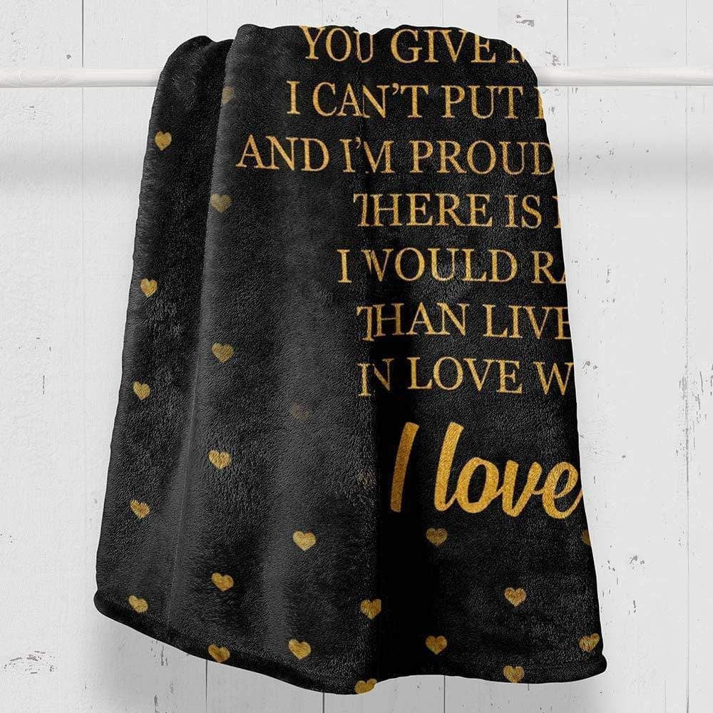 To My Future Wife Live My Life In Love With You Fleece Blanket
