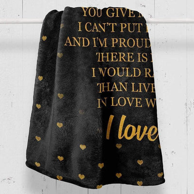 To My Future Wife Live My Life In Love With You Fleece Blanket