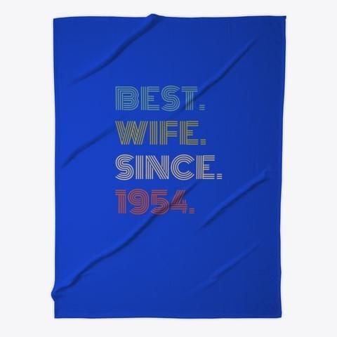 Best Wife Since 1954 Anniversary Gift Fleece Blanket