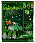 Awesome Gnomes St. Patrick's Day Trending Fleece Blanket