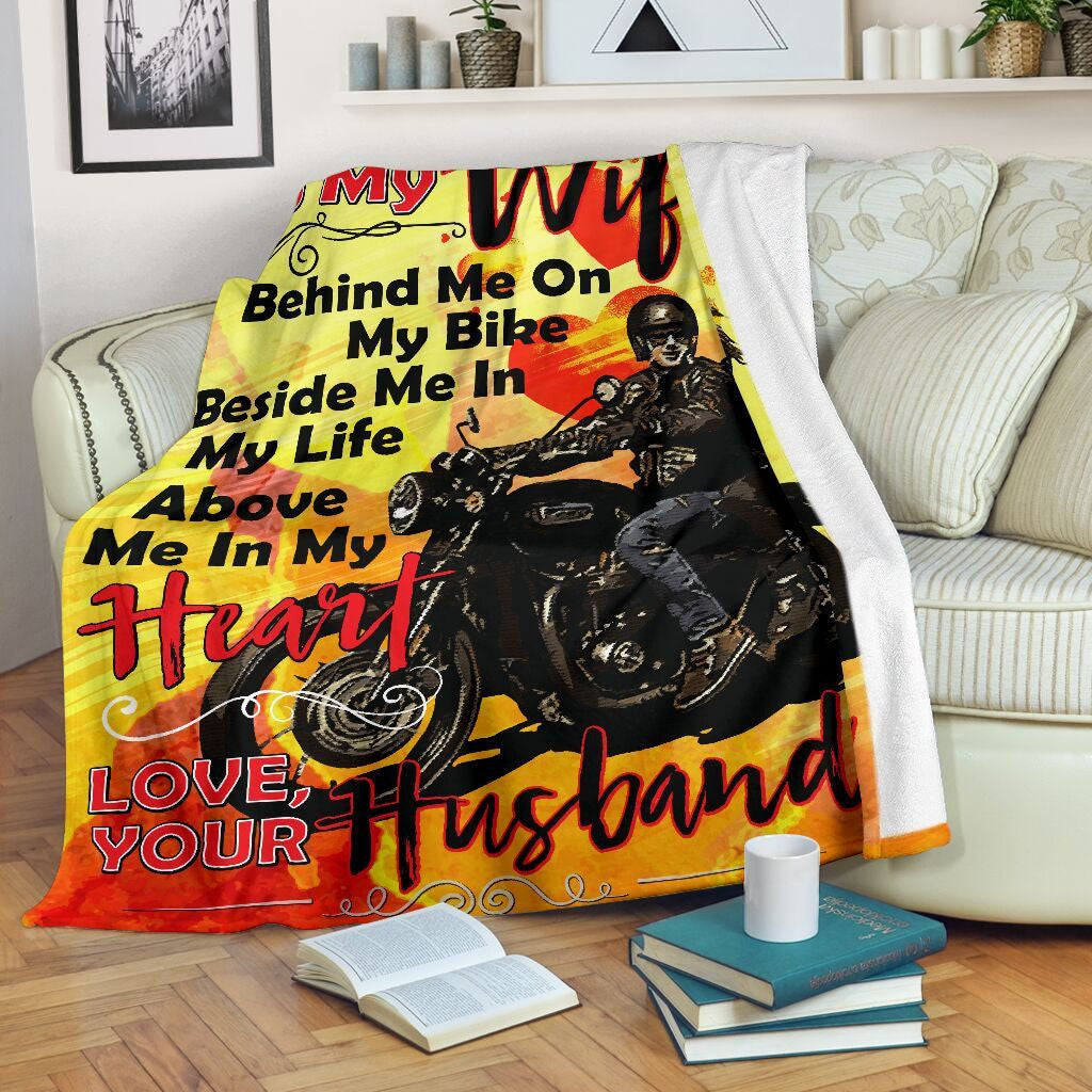 Beside Me In My Life Husband To My WifeFleece Blanket Shepra Blanket