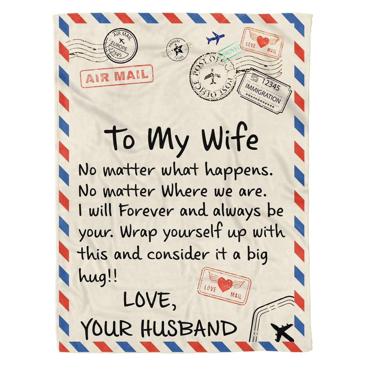 No Matter What Happens Fleece Blanket Gift For Wife