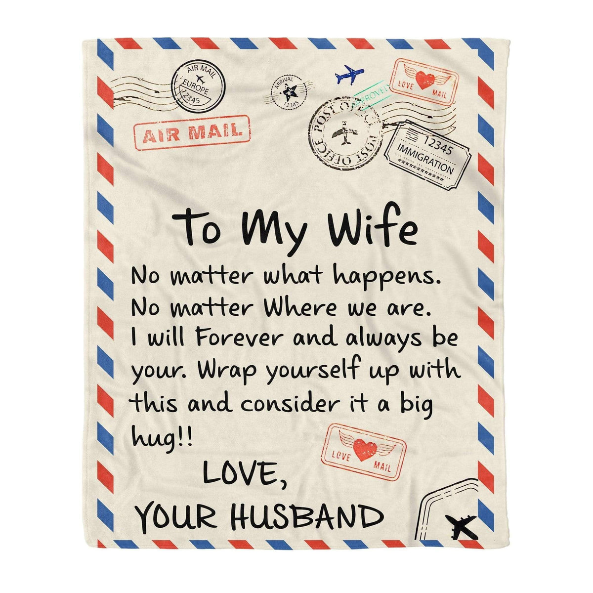 No Matter What Happens Fleece Blanket Gift For Wife