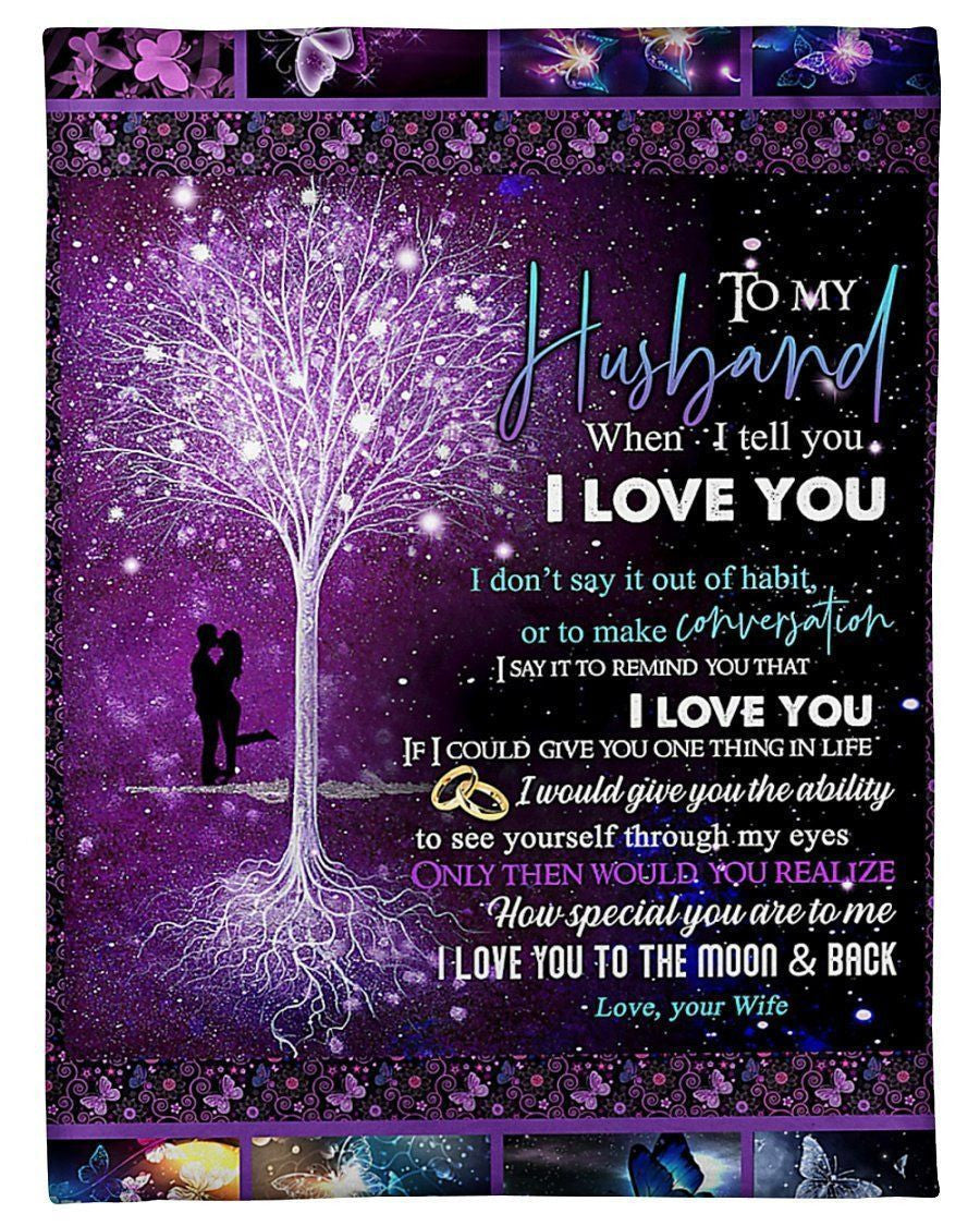 To My Husband How Special You Are To Me Gifts From Wife Fleece Blanket