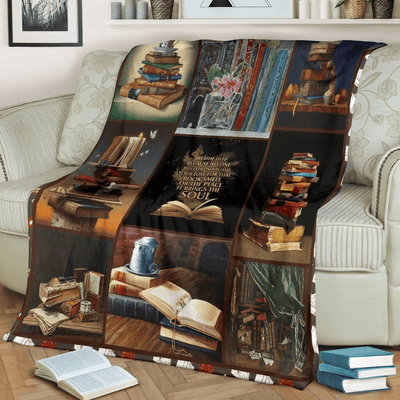 I Love Reading For Book Lovers Fleece Blanket