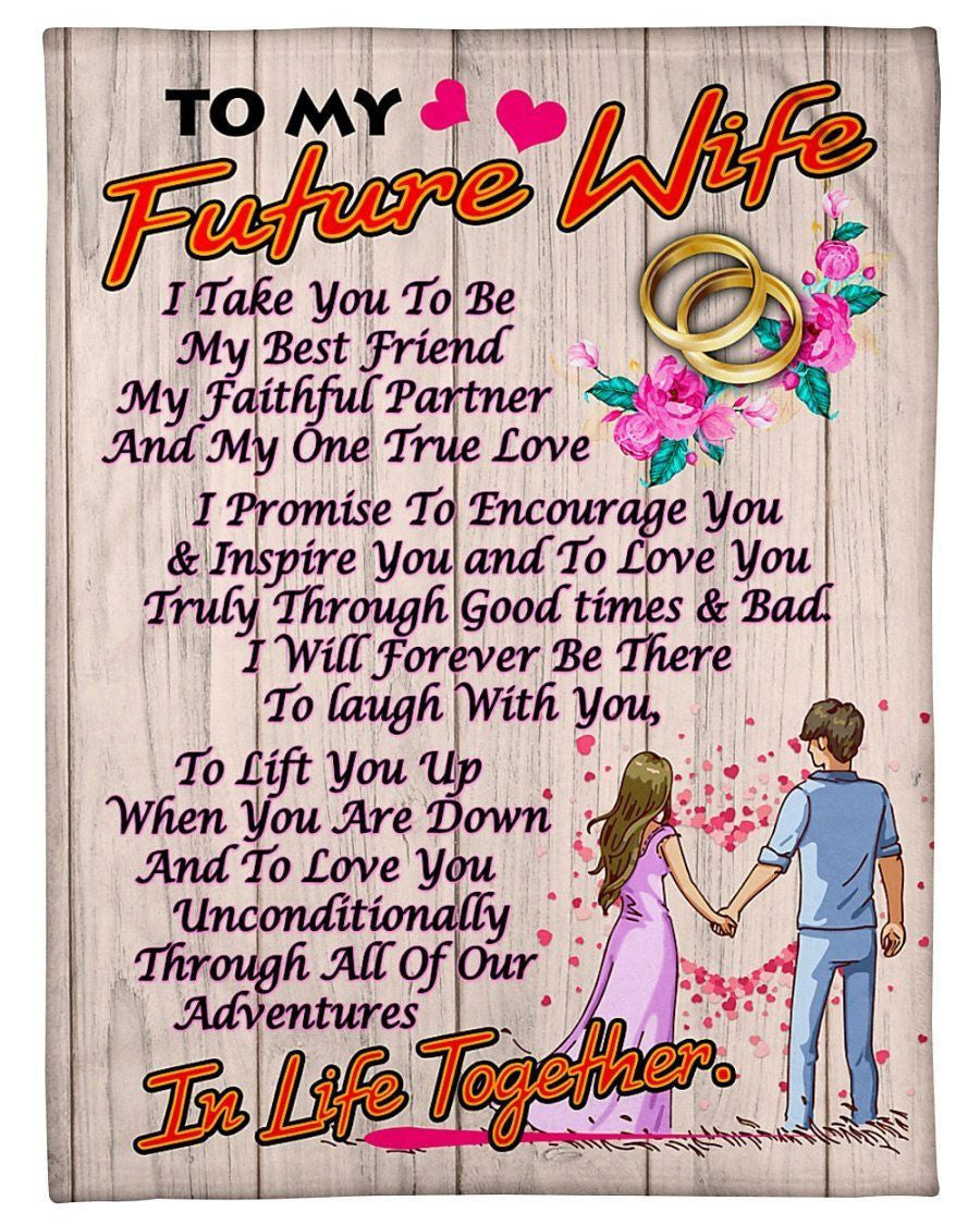 Gift For Future Wife I Will Forever Be ThereFleece Blanket Shepra Blanket