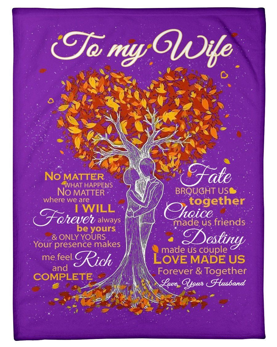 Meaningful Messages From Husband With Loves To Wife Fleece Blanket