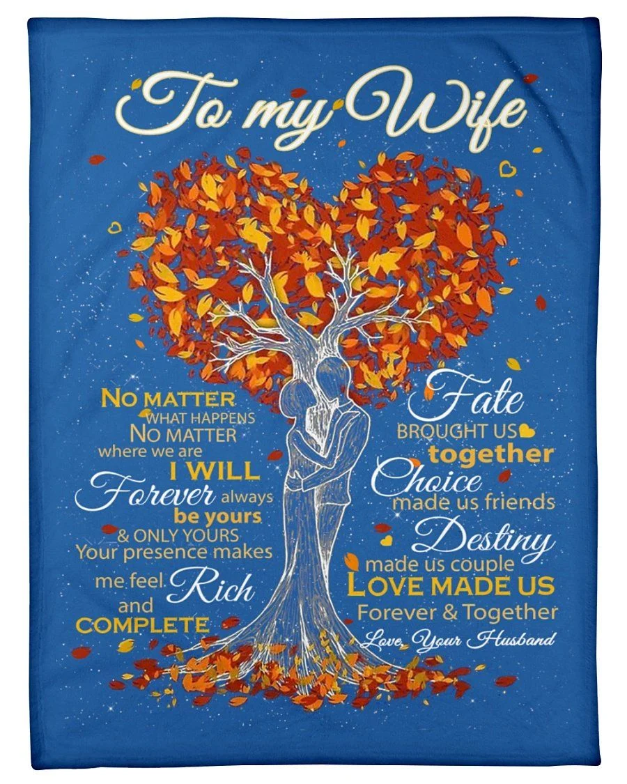 Meaningful Messages From Husband With Loves To Wife Fleece Blanket