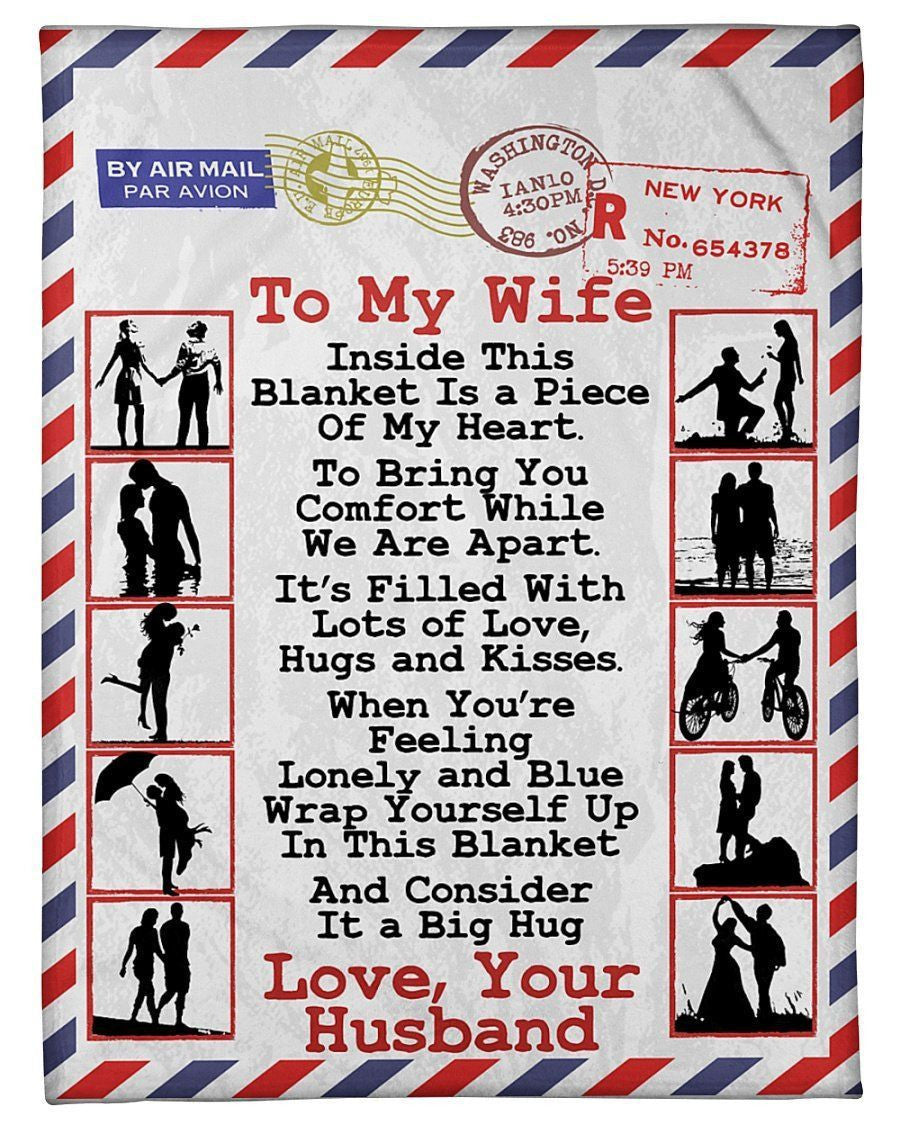 Husband To Wife Wrap Yourself Up In This BlanketFleece Blanket Shepra Blanket