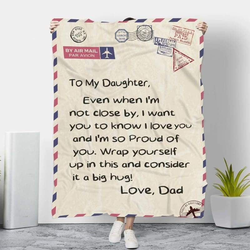 To My Gorgeous Wife Love You With All My Heart Fleece Blanket