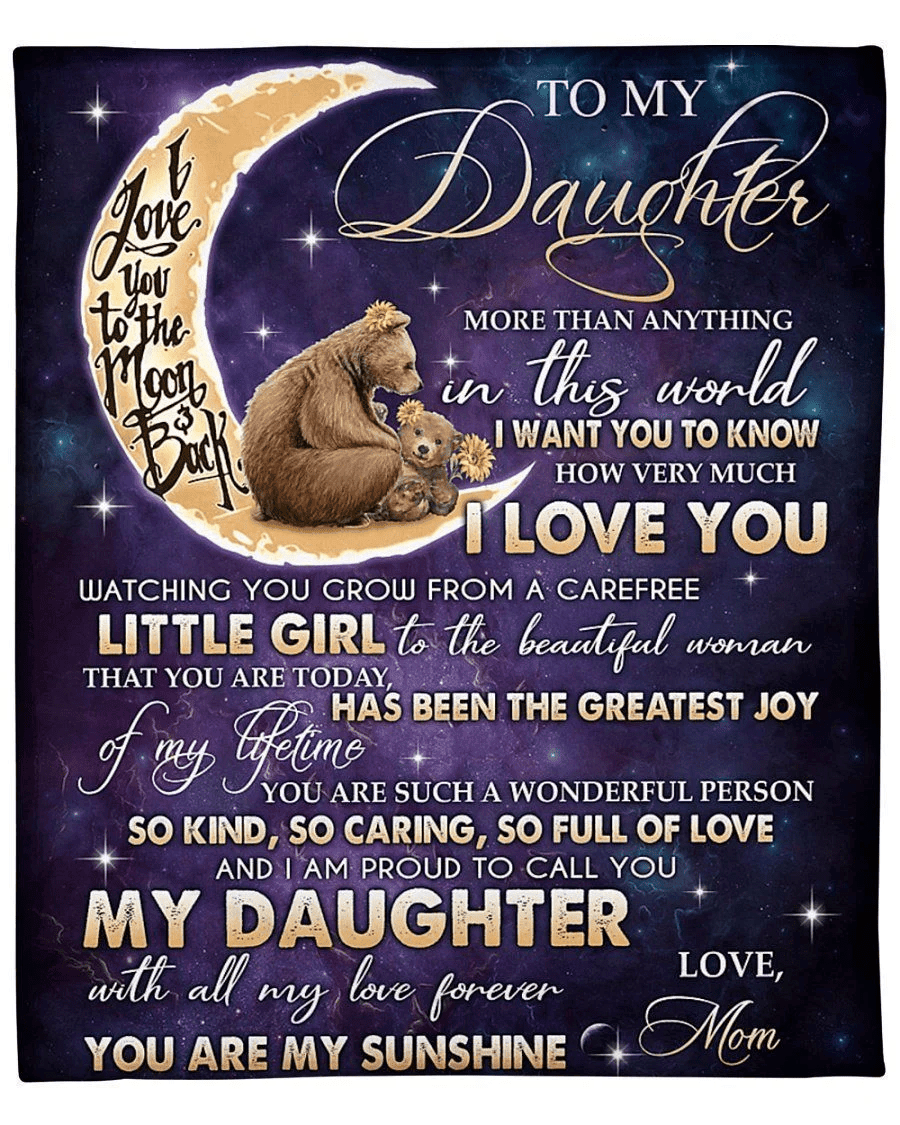 To My Daughter I Like Watching You Grow Fleece Blanket
