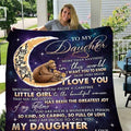 To My Daughter I Like Watching You Grow Fleece Blanket