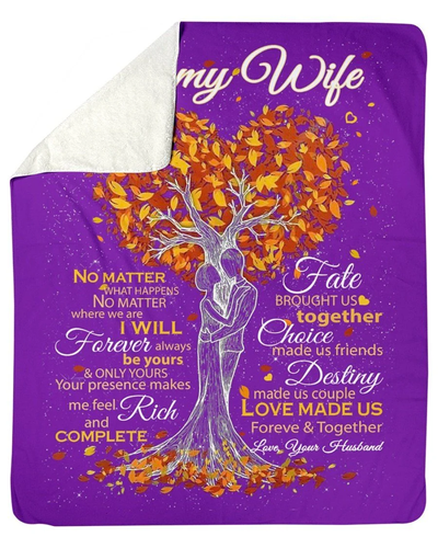 Love Made Us Forever And Together Great Gift For Wife Fleece Blanket