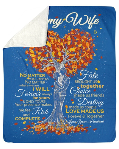 Love Made Us Forever And Together Great Gift For Wife Fleece Blanket