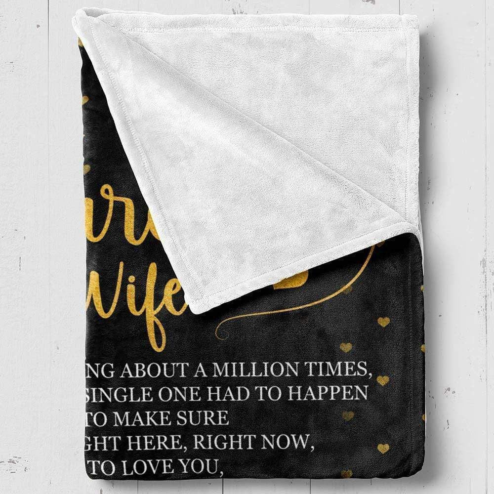 To My Future Wife Love At First Sight Fleece Blanket