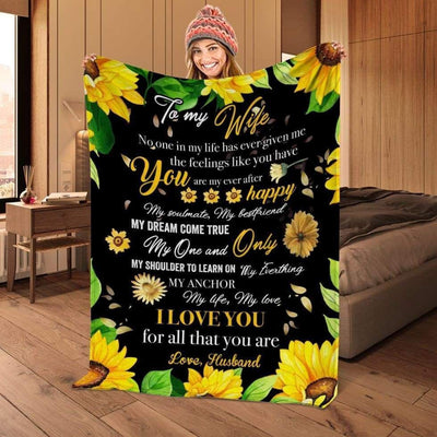 I Love You For All That You Are Gift For Wife Fleece Blanket