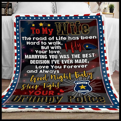 Police Gift For Wife Love You Forever And Always Blanket