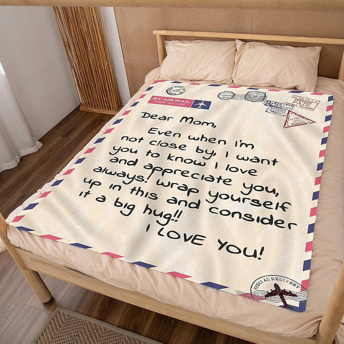 Throw Blanket To My Mom From Daughter Son Gift For Mom BirthdayMother Day'SChristmasSoft Bed Flannel Blanket